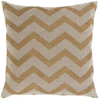 Surya Metallic Stamped MS-005 Pillow 22 X 22 X 5 Down filled