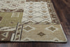 Rizzy Maison MS8662 ivory khaki Area Rug Edge Shot Feature