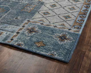 Rizzy Maison MS8663 Blue Area Rug Corner Shot