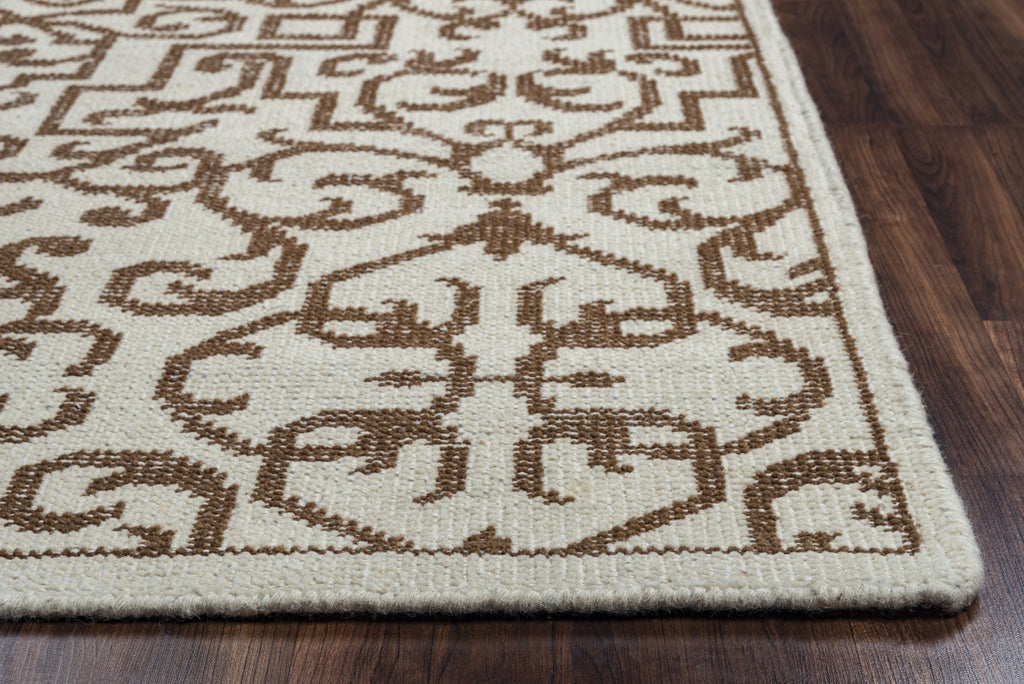 Rizzy Maison MS8672 Brown Area Rug Edge Shot Feature