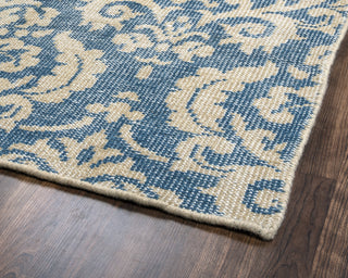 Rizzy Maison MS8676 Blue Area Rug Corner Shot