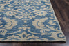 Rizzy Maison MS8676 Blue Area Rug Edge Shot