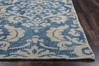 Rizzy Maison MS8676 Blue Area Rug Edge Shot