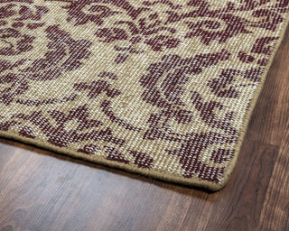 Rizzy Maison MS8678 Burgundy Area Rug Corner Shot