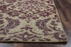 Rizzy Maison MS8678 Burgundy Area Rug Edge Shot