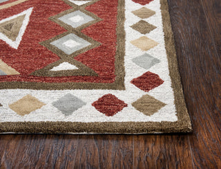 Rizzy Mesa MZ056B Red Area Rug Detail Image