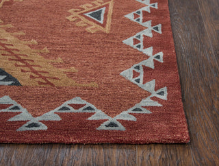 Rizzy Mesa MZ163B Rust Area Rug Detail Image