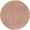 Nourison Malibu Shag MSG01 Blush Area Rug Round