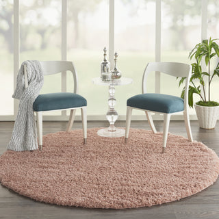 Nourison Malibu Shag MSG01 Blush Area Rug Room Scene 3