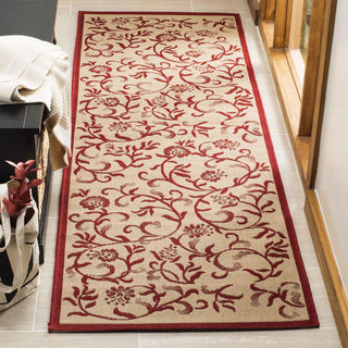 Safavieh Martha Stewart MSR4251 Creme/Red Area Rug Room Scene