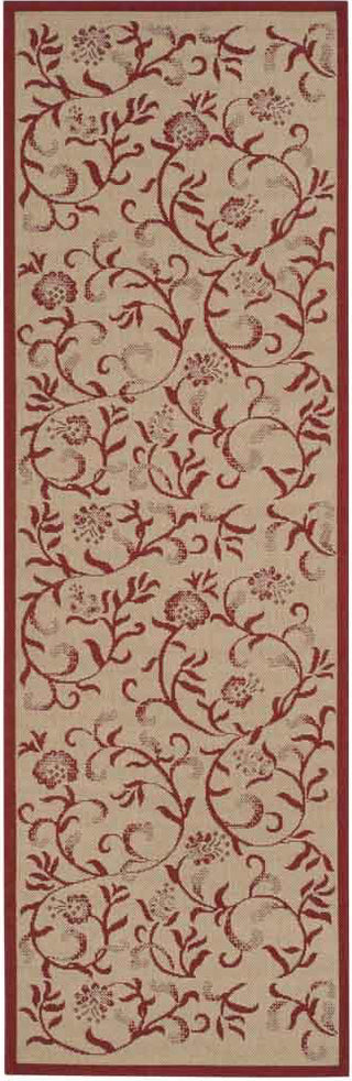 Safavieh Martha Stewart MSR4251 Creme/Red Area Rug Runner