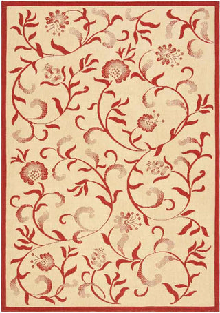 Safavieh Martha Stewart MSR4251 Creme/Red Area Rug main image