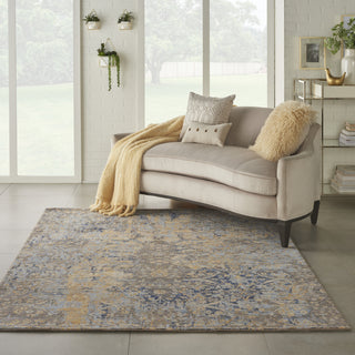 Majestic MST01 Beige/Blue Area Rug by Nourison