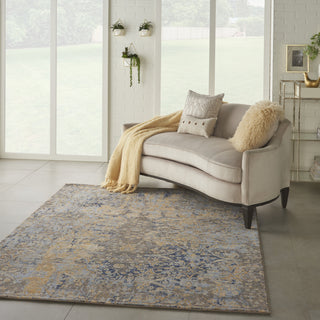 Majestic MST01 Beige/Blue Area Rug by Nourison