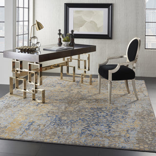 Majestic MST01 Beige/Blue Area Rug by Nourison