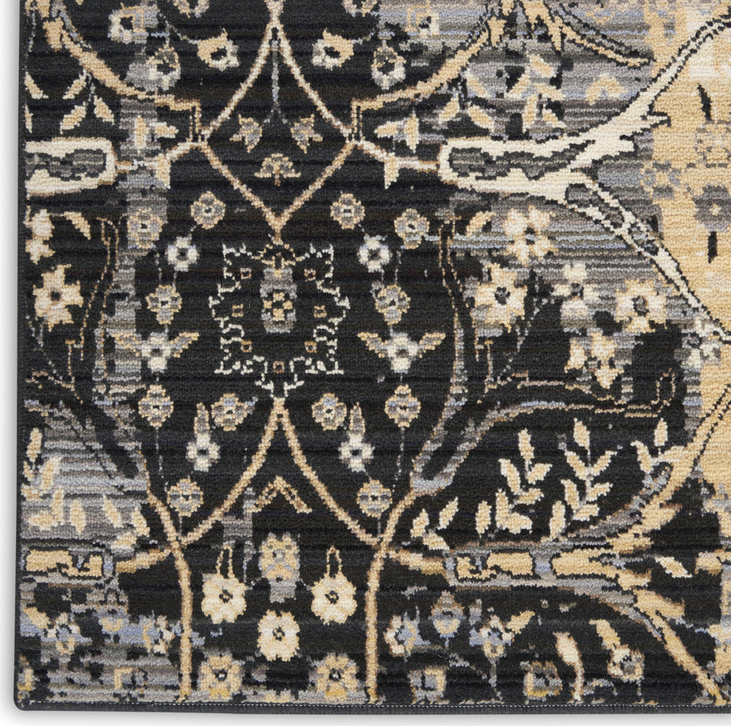 Majestic MST01 Black Area Rug by Nourison Room Image Feature