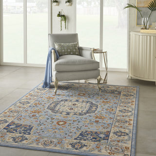 Majestic MST03 Light Blue Area Rug by Nourison