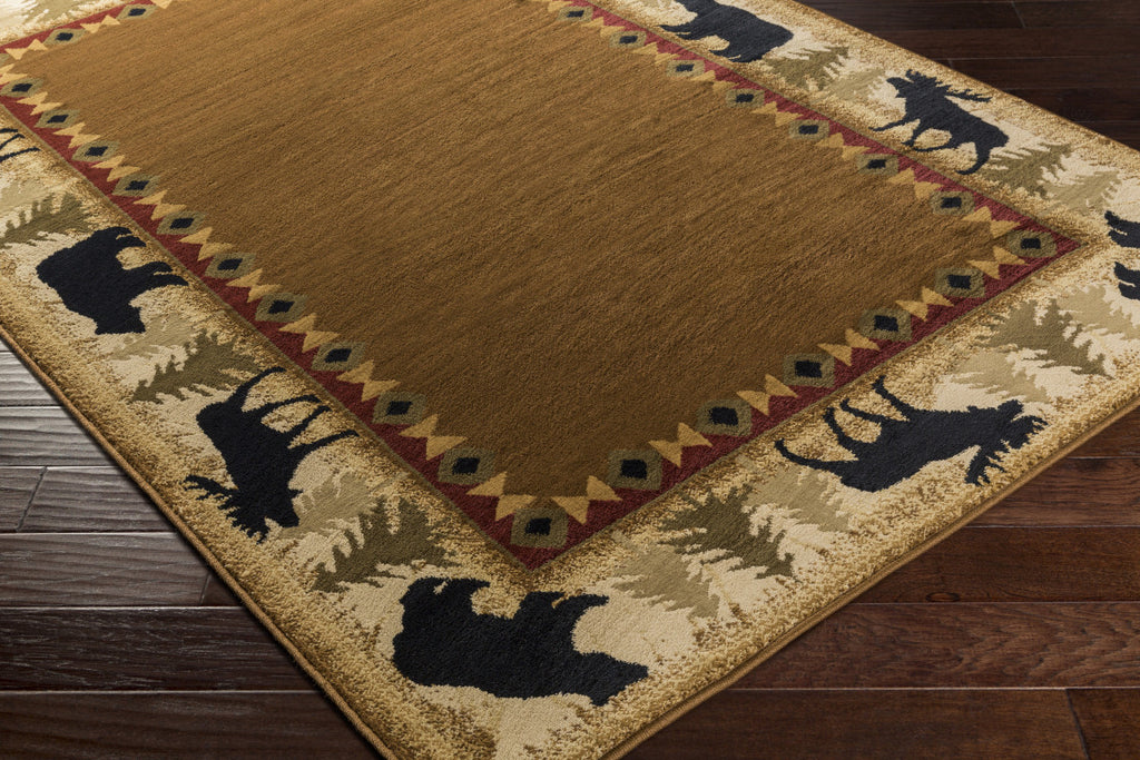 Surya Mountain Home MTH-1008 Area Rug by Mossy Oak Corner Shot Feature