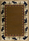 Surya Mountain Home MTH-1008 Brown Area Rug by Mossy Oak 5'3'' X 7'6''