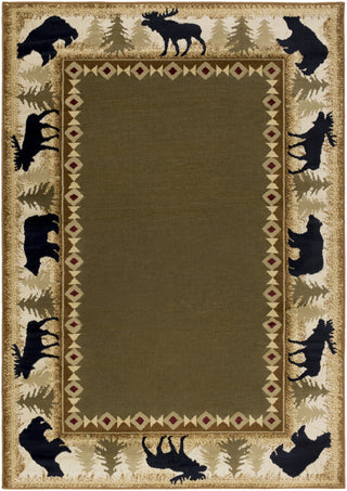 Surya Mountain Home MTH-1009 Brown Area Rug by Mossy Oak 5'3'' X 7'6''