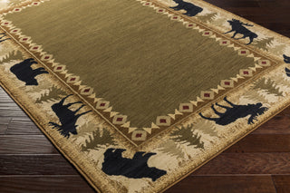 Surya Mountain Home MTH-1009 Area Rug by Mossy Oak Corner Shot Feature