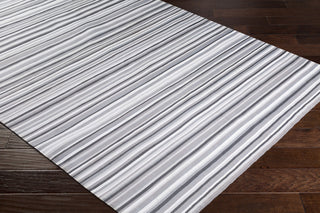 Surya Maritime MTM-1001 Taupe Medium Gray Light Charcoal White Area Rug by Bella Dura Corner Image