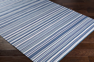 Surya Maritime MTM-1004 Dark Blue White Taupe Medium Gray Area Rug by Bella Dura Corner Image