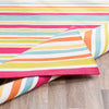 Surya Maritime MTM-1010 Bright Pink White Lime Burnt Orange Teal Saffron Area Rug by Bella Dura Pile Image