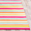 Surya Maritime MTM-1010 Bright Pink White Lime Burnt Orange Teal Saffron Area Rug by Bella Dura Detail Image
