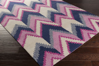 Surya Mount Perry MTP-1003 Navy Hand Tufted Area Rug by Florence Broadhurst 5x8 Corner