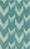 Surya Mount Perry MTP-1006 Teal Area Rug by Florence Broadhurst 5' x 8'
