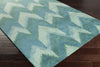 Surya Mount Perry MTP-1006 Teal Hand Tufted Area Rug by Florence Broadhurst 5x8 Corner