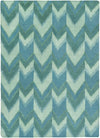 Surya Mount Perry MTP-1006 Teal Area Rug by Florence Broadhurst 8' x 11'