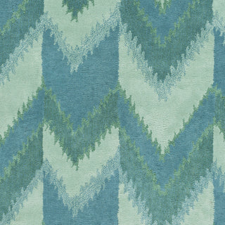 Surya Mount Perry MTP-1006 Teal Hand Tufted Area Rug by Florence Broadhurst Sample Swatch