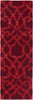 Surya Mount Perry MTP-1007 Burgundy Area Rug by Florence Broadhurst 2'6'' x 8' Runner