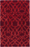Surya Mount Perry MTP-1007 Burgundy Area Rug by Florence Broadhurst 5' x 8'
