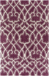 Surya Mount Perry MTP-1009 Burgundy Area Rug by Florence Broadhurst 5' x 8'