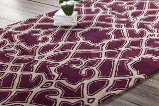 Surya Mount Perry MTP-1009 Burgundy Hand Tufted Area Rug by Florence Broadhurst 