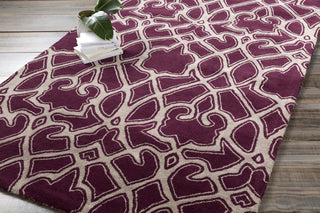 Surya Mount Perry MTP-1009 Burgundy Hand Tufted Area Rug by Florence Broadhurst 