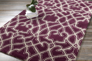 Surya Mount Perry MTP-1009 Burgundy Hand Tufted Area Rug by Florence Broadhurst 