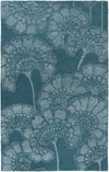 Surya Mount Perry MTP-1016 Teal Area Rug by Florence Broadhurst 5' x 8'