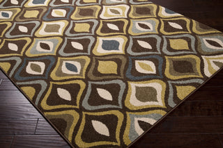 Surya Monterey MTR-1001 Olive Machine Loomed Area Rug Corner Shot