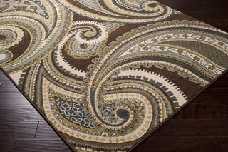 Surya Monterey MTR-1009 Olive Machine Loomed Area Rug Corner Shot