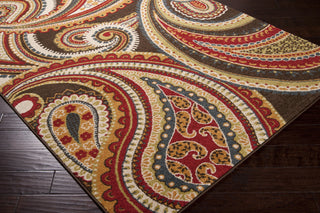 Surya Monterey MTR-1010 Burgundy Area Rug Corner Shot