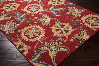 Surya Monterey MTR-1014 Burgundy Machine Loomed Area Rug Corner Shot