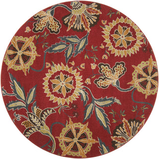 Surya Monterey MTR-1014 Burgundy Area Rug 6'7'' Round