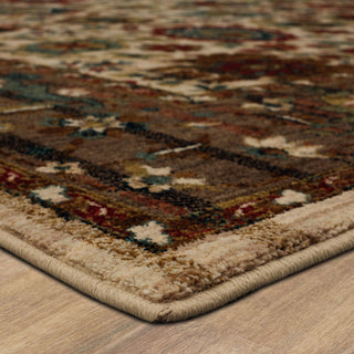 Karastan Spice Market Musi Cream Area Rug Corner Image