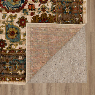 Karastan Spice Market Musi Cream Area Rug Back Image