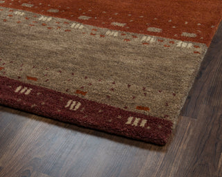 Rizzy Mojave MV3159 Maroon Area Rug Corner 
