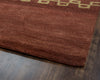 Rizzy Mojave MV3160 Rust Area Rug Corner Shot